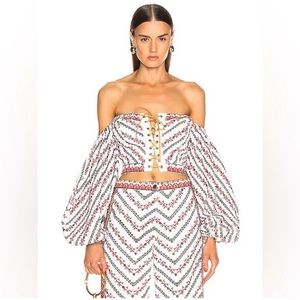 Retrofete Betsy Crochet Corset Top